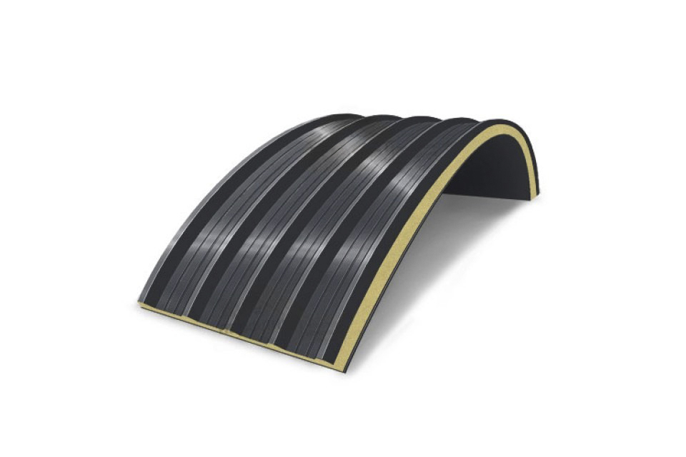 Арочная сэндвич-панель PIR (ПИР), 1000х60 мм, 0.5/0.5, Viking