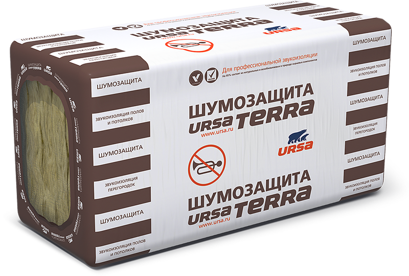 Утеплитель Ursa Terra шумозащита 50х610х1250