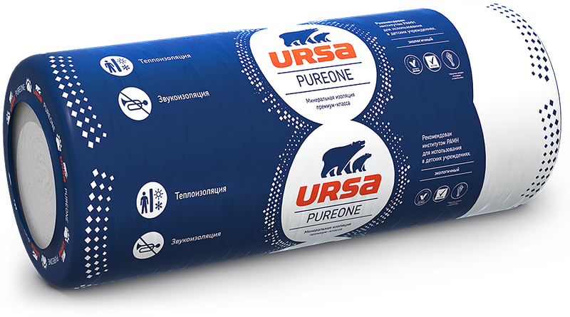 Утеплитель Ursa Pureone 37 RN 100х1200х10000